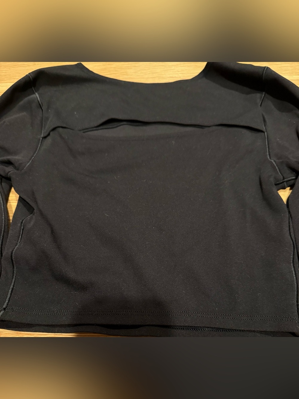 Offline by Aerie Long Sleeve Cropped Top with Peek a Boo - Picture 4 of 4